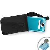 Dura-Neoprene Digital Camera Carrying Cover Case With Holster Belt Clip for Sony Bloggie HD Live , Sport , 3D , Touch 4GB & 8GB ** Includes Camera Cleaning Kit **