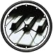 PIANO KEYS ~Wall Clock~ player teacher music class gift