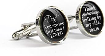 Wedding gift - handmade father of bride cufflinks - wedding cufflinks