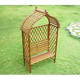 Review Trueshopping  / Hardwood 'Romford' Arbour / Pergola with seat for two