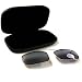 Clip On Sunglasses - 54Mm, Grey, Low Rectangular Frames -Affordable Gift for your Loved One! Item #IA4L-SGC-161980000