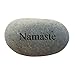 Namaste Engraved Stone Inspirational Sandblast, Perfect Gorgeous Unique Gift Ideas, Natural Beach Pebble Rock