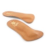 Pedag 123 De Luxe 3/4 Leather Orthotic with Metatarsal Pad, Longitudinal Arch Support, Tan