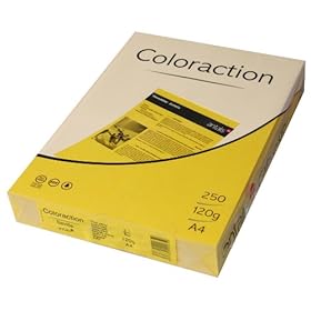 Coloraction 838A 120S 7 Antalis DIN A4, 160 gr/mq- Carta per fotocopie, colore: Giallo sole Coloraction 838A 120S 7 Antalis DIN A4, 160 gr/mq- Carta per fotocopie, colore: Giallo sole