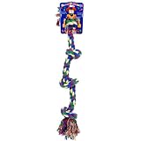 Dog Life 4-Knot Rope Dog Toy, Multi-Color - Large, 29 Inch