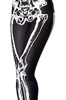 Ninimour- Digital Print Skull Leggings for Women Mechanical Bones