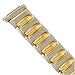 Watch Band Expansion Metal Ladies Band Two Tone fits sizes 10mm to 14mm