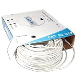 B & A Computer Build Your Own Network Cable Kit: 250 Feet White Cat 5e Cable, 100 Cat 5e Plugs, Crimp Tool, and Cable Tester