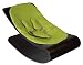 Bloom Coco Stylewood Baby Lounger with Seat Pad, Cappuccino Frame, Gala Green/Leatherette