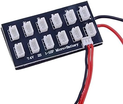 12 Cell Paraboard Parallel Ballanced Charging Board for RC Helicopter Quadcopter FPV 7.4V 2S Lipo Battery Charging