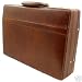 Mancini Brown Italian Leather Briefcase Attache Case