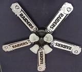 Ceiling Fan Designers 52FAN-NFL-OAK NFL Oakland Raiders Football Ceiling Fan 52 In.