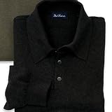 Cotton/Cashmere Long Sleeve Polo