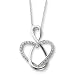 Lifetime Friend Sterling Silver Pendant with CZ Accent