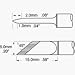 STV Series Temperature Sensitive Knife Solder Tip Tinned Both Sides 5mm for MFR-HPS, ...