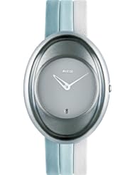 Alessi Womens AL19000 Millennium White Tri-color Strap Watch