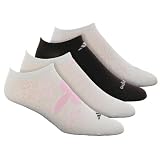 adidas Ladies II No Show Sock, 4-Pack,Asst White Fresh Pink White Earth by 