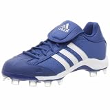 adidas Women's Fastpitch II TPU Softball Cleat,Colroy/Runwht/Metsil,9.5 M
