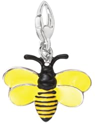 Sterling Silver ENAMEL WHIMSICAL BUMBLEBEE Charm