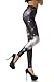 SOLILOR - Galaxy Print Leggings (Black -SL016)