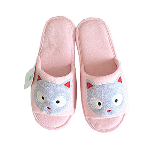 EURO SKY Black Cat Antiskid Waterproof Indoor Slippers Household shoes