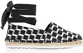 PIERRE HARDY WOMEN'S HJ00BLAKCWHITEBLACK WHITE/BLACK COTTON ESPADRILLES
