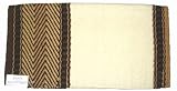 Mayatex Saddle Blanket - Bar 8 - Cream and Sheepskin