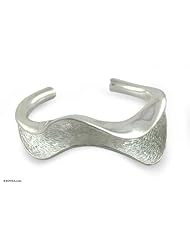 Sterling silver cuff bracelet, Majestic Sea