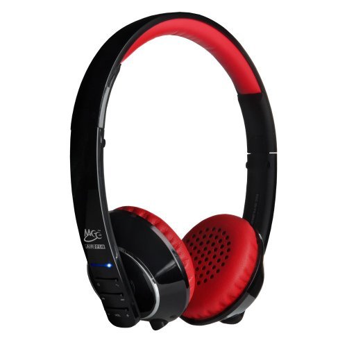 MEE audio Runaway 4.0 Bluetooth Stereo Wireless + Wired Headphones with Microphone (Black/Red)