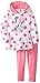 Disney Little Girls' Minnie Mouse 2 Pieced Polka Dot Fleece Set
