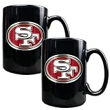 2 Pc San Francisco 49ers Coffee Mug Set - Black by Great Amreican Products