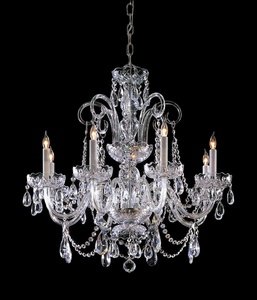 Crystorama Lighting 5008-CH-CL-SAQ 8 Light Traditional Crystal