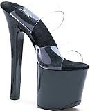 711-COCO, 7" Stiletto Heel With 3" Platform Two Band Sandal.