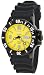 Seiko 5 Sports #SNZG87 Men's Black IP Yellow Dial 100M Automatic Dive Watch