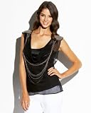bebe Draped Chain Top