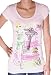 CRYSTAL ROCK Christian Audigier Ed Hardy Womens Organic Cotton Hollywood T-Shirt Tee Top Pink Dog