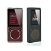 Skque Microsoft Zune 4GB / 8GB / 16GB Clear Crystal Plastic Case Cover + Black Silicone Skin Case Bundle Kit Set