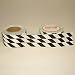 ISC BR-CHECK Checkerboard Barricade Tape: 3 in. x 1000 ft. (Black and White / Diamond pattern)