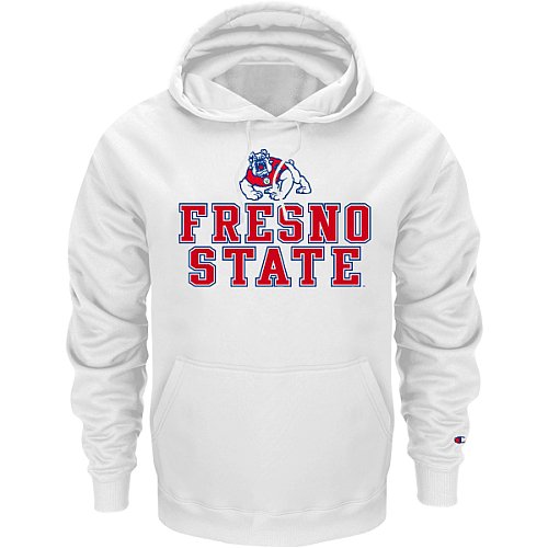 Buy Fresno State Bulldogs White Champion Powerblend® Hood by Champion
