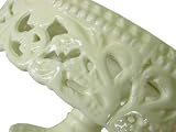 Lacy Pedestal Ivory Cake Plate Stand ~ Antique European look 9