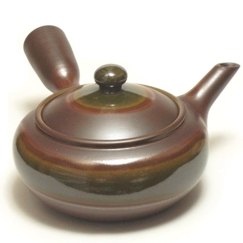 萬古焼き 急須 526G 紫泥 織部 280cc
