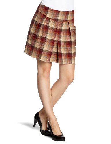 NafNaf Damen Rock/ Knielang J32D, Gr. 34 (FR36), Beige (0186 camel) Preisvergleich