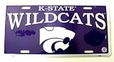 NCAA Kansas State University Wildcats 6 x 12 Embossed Aluminum License Plate
