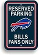 Buffalo Bills Plastic Parking Signs Set Of 2 - Parking Sign Bills