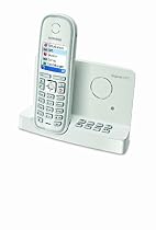 Siemens Gigaset C475 Schnurloses DECT-Telefon mit gro&szlig;em beleuchtetem Farbdisplay und Anrufbeantworter, polarwei&szlig;