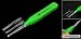 Green Ear cleaning Tool Q-tip with flashlight and three accessories