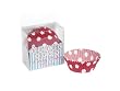 RETRO RED SPOTS FAIRY CUP CAKE CASES