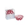 RETRO RED SPOTS FAIRY CUP CAKE CASES