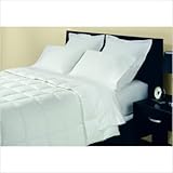 8" Sewn-Thru Boxstitch Luxurelle White Down Alternative Comforter Size: Ful ....