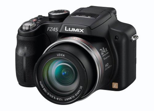 Panasonic Lumix FZ45 14.1MP Digital Camera - Black (3.0 inch TFT LCD Display, LEICA DC Lens with 25mm Wide-angle and 24x Optical Zoom)